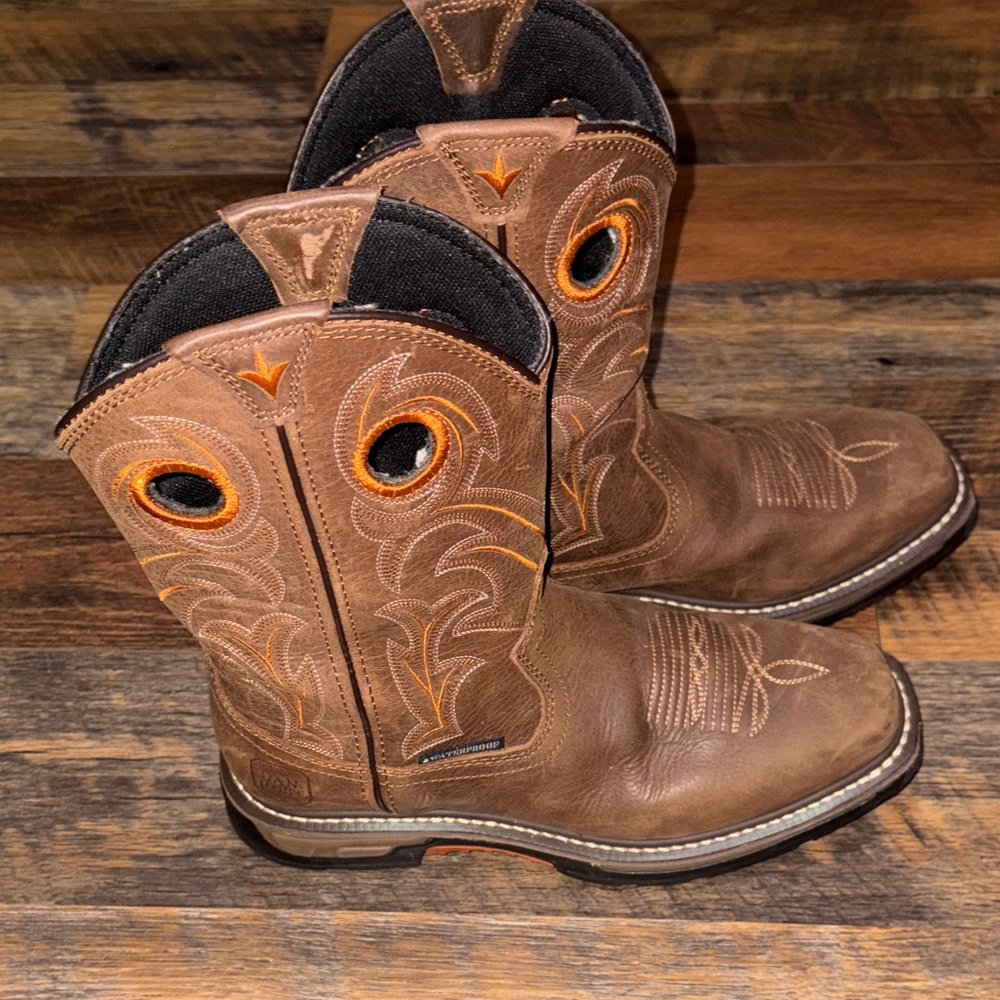 Dan Post Men's Storms Eye Waterproof‎ Brown Work Boots DP56414